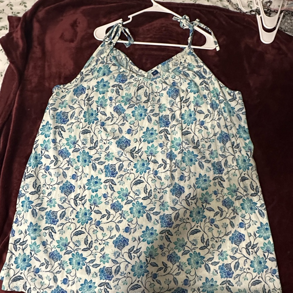 Old Navy Blue and White Floral Dress